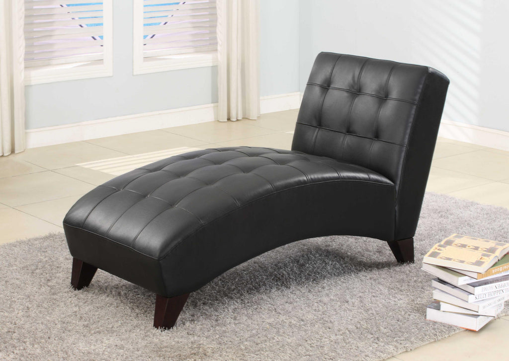 Anna Lounge Chaise, Black