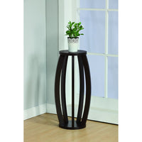 Modern Plant Stand With Curve Legs, Brown