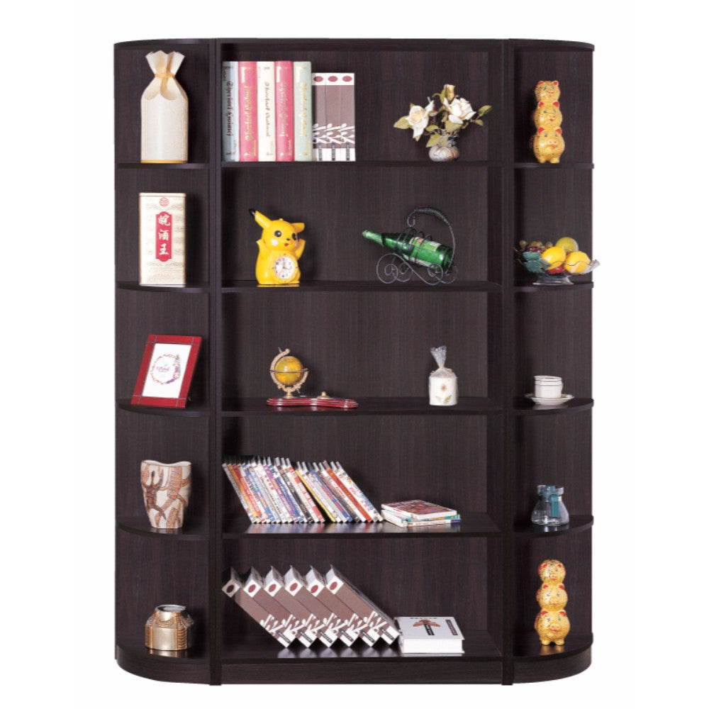 Corner Bookcase With 5 Open Shelves