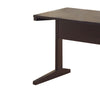 Well-designed All Around Dark Brown Finish Desk.