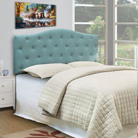 Contemporary Full Queen Headboard, Blue