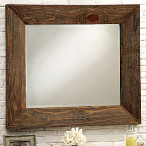 Mirror In Rustic Natural Tone Finish