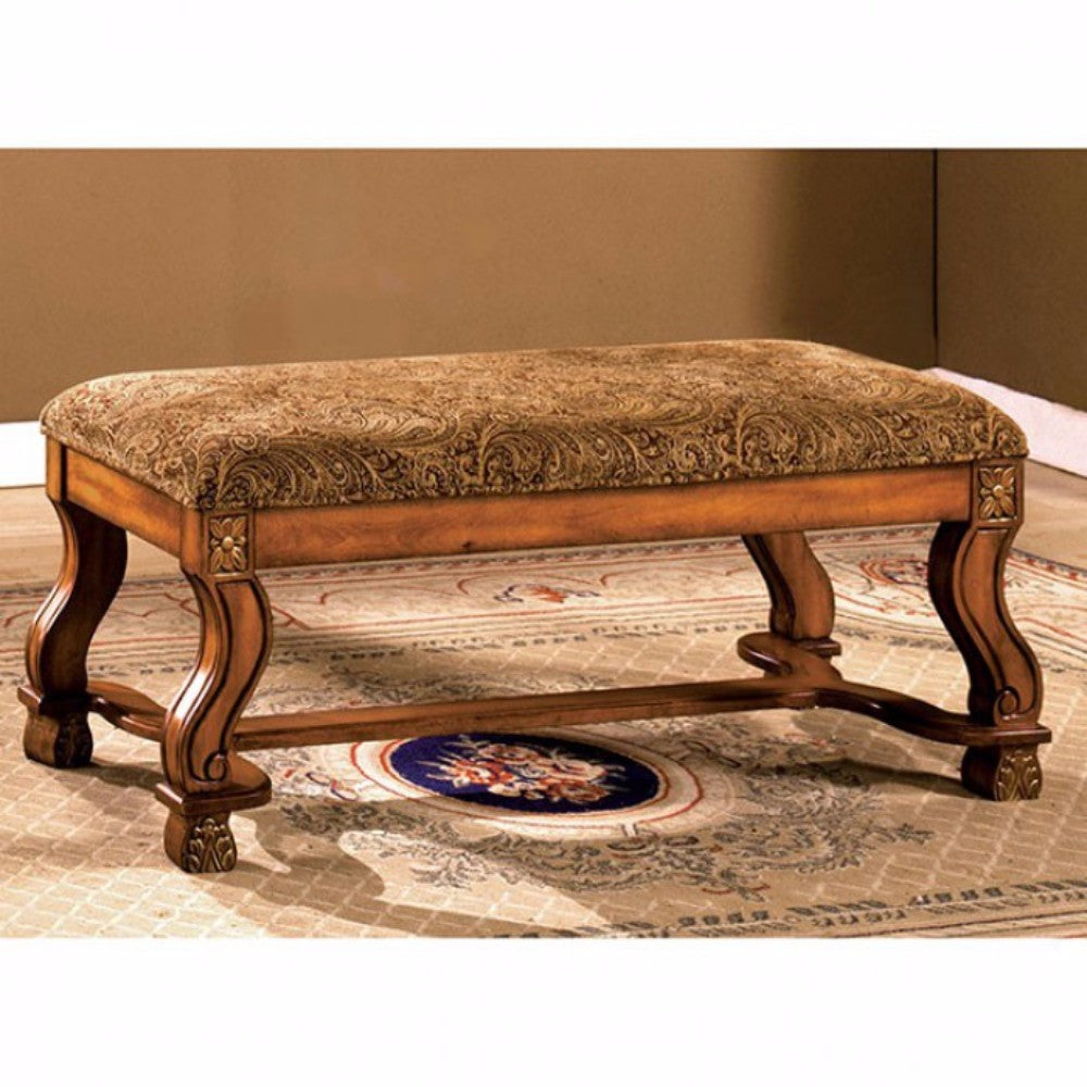 Traditional Bench, Antique Oak