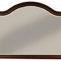 Transitional Style Mirror , Brown Cherry