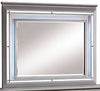 Contemporary Style Mirror , Silver