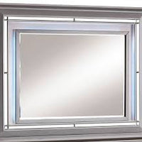 Contemporary Style Mirror , Silver