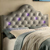 Contemporary Twin Size Headboard, Gray