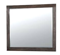 Transitional Style Mirror, Dark Gray