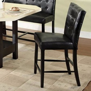 Contemporary Corner Pub Chair With Black (Cal Foam) Black Finish