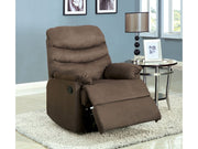 Plesant Valley Transitional Recliner Chair With Microfiber, Light Brown