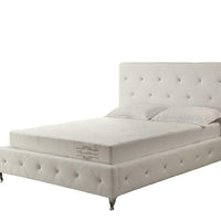 8" Short Queen Polyester Memory Foam Mattress Covered in a Soft Aloe Vera Fabric