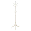 Transitional Style Coat Rack, White