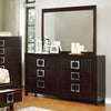 Transitional Style Wooden Dresser, Brown Cherry