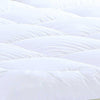 17" Square Quilted Accent Queen Piping Mattress Pad With Fitted Cover