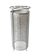 Openwork Metal Umbrella Stand, Silver