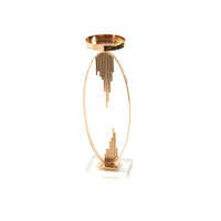 Astonishing Metallic Candle Holder, Gold