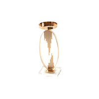 Impressive Metallic Candle Holder, Gold