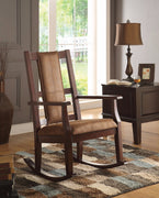 Wooden Rocking Chair, Brown