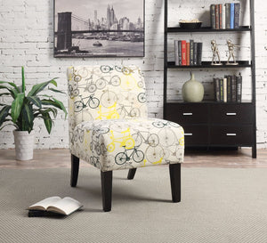 Accent Chair, Pattern Fabric