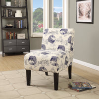 Accent Chair, Pattern Fabric