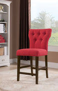 Counter Height Chair, Red, Set of 2