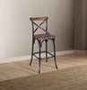 Bar Chair, Walnut & Antique Black