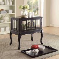 Console Table & Tray, Black