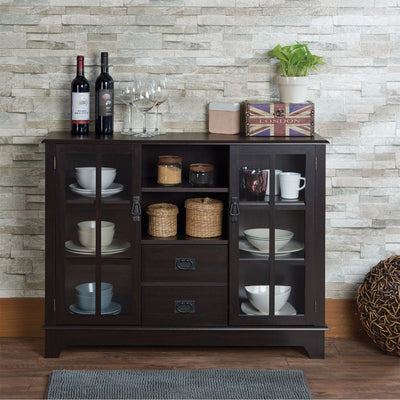 Console Table, Espresso Brown