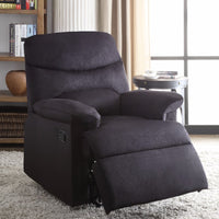 Relaxing Recliner In Black Woven Fabric