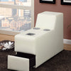 Contemporary Style Speaker Console, White