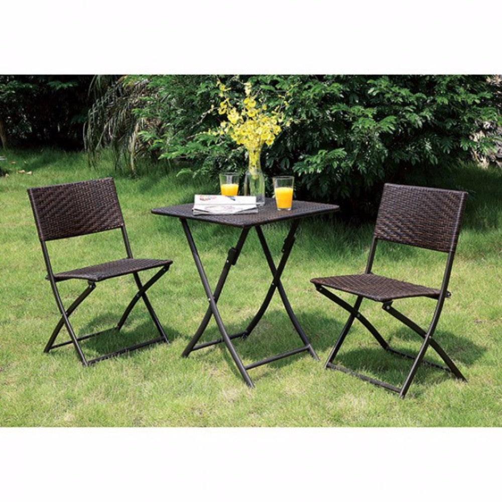 Cottage Style 3-Pc Patio Set, Expresso