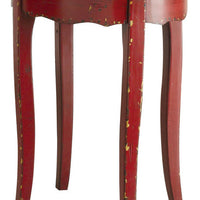 Vintage Side Table, Red