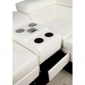 White Chrome Legs Speaker Console