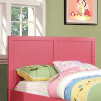 Traditional Twin Size Headboard, Pink Finish