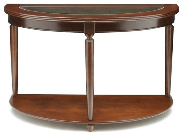 Traditional Sofa Table, Dark Cherry