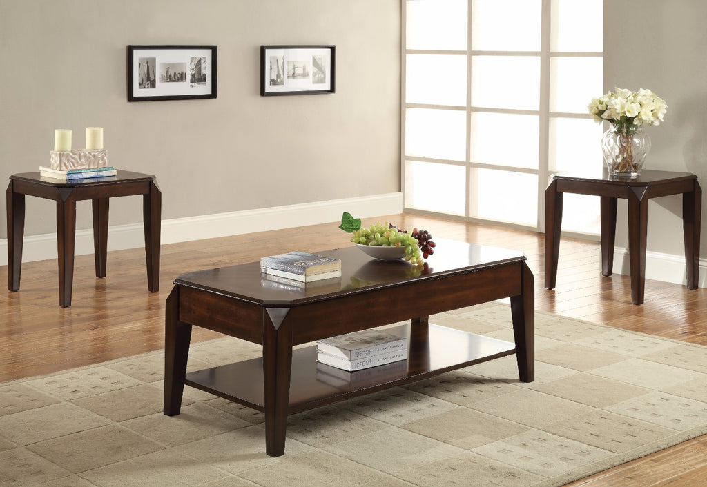 Innovative Coffee Table with Lift Top, Walnut Brown