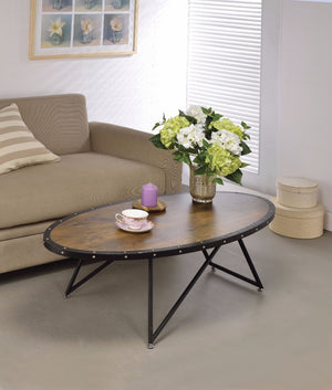 Retro Coffee Table, Weathered Dark Oak