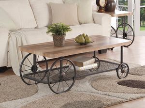 Modish Coffee Table, Oak & Antique Gray