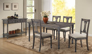 Weathered Looking Dining Table, Gray