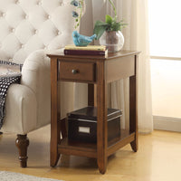 Smart Looking Side Table, Walnut Brown