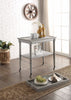 Wooden Serving Tray Table, Gray