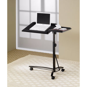Vivacious Laptop Stand with Adjustable Swivel Top, Black