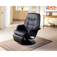 Plush and Contemporary Glider Chair, Black