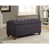 Dapperly Styled Bench, Dark Navy Brown