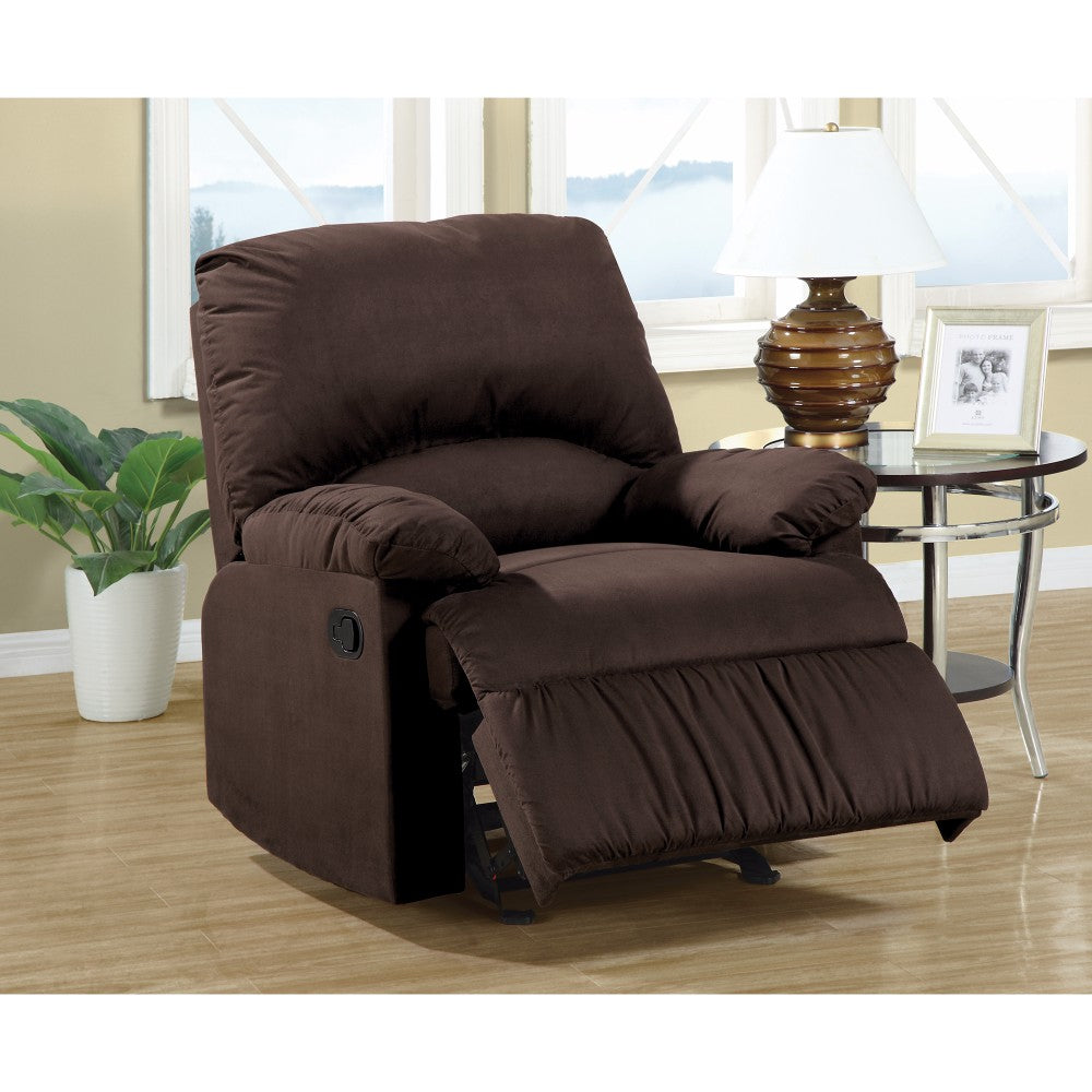 Cultivated Glider Recliner Chair, Chocolate Brown