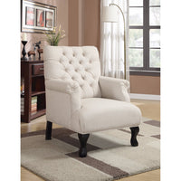 Practically Sophisticated Accent Chair, White