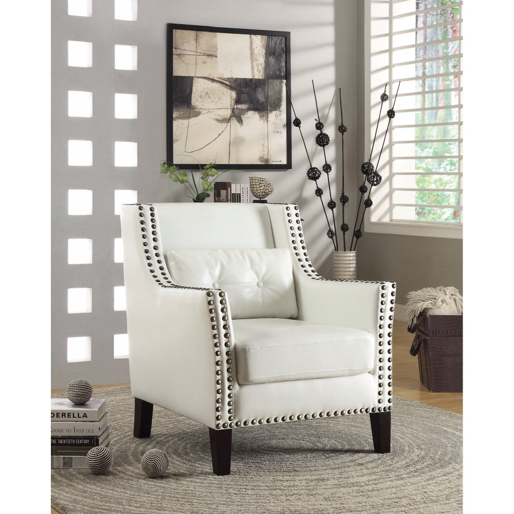 Highly Sophisticated Accent Chair, White