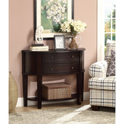 Wooden Console Table With 2 Drawers, Brown