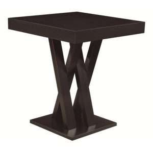 Contemporary Style Wooden Bar Table, Brown