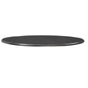 Round Industrial Metal Counter Height Table, Black